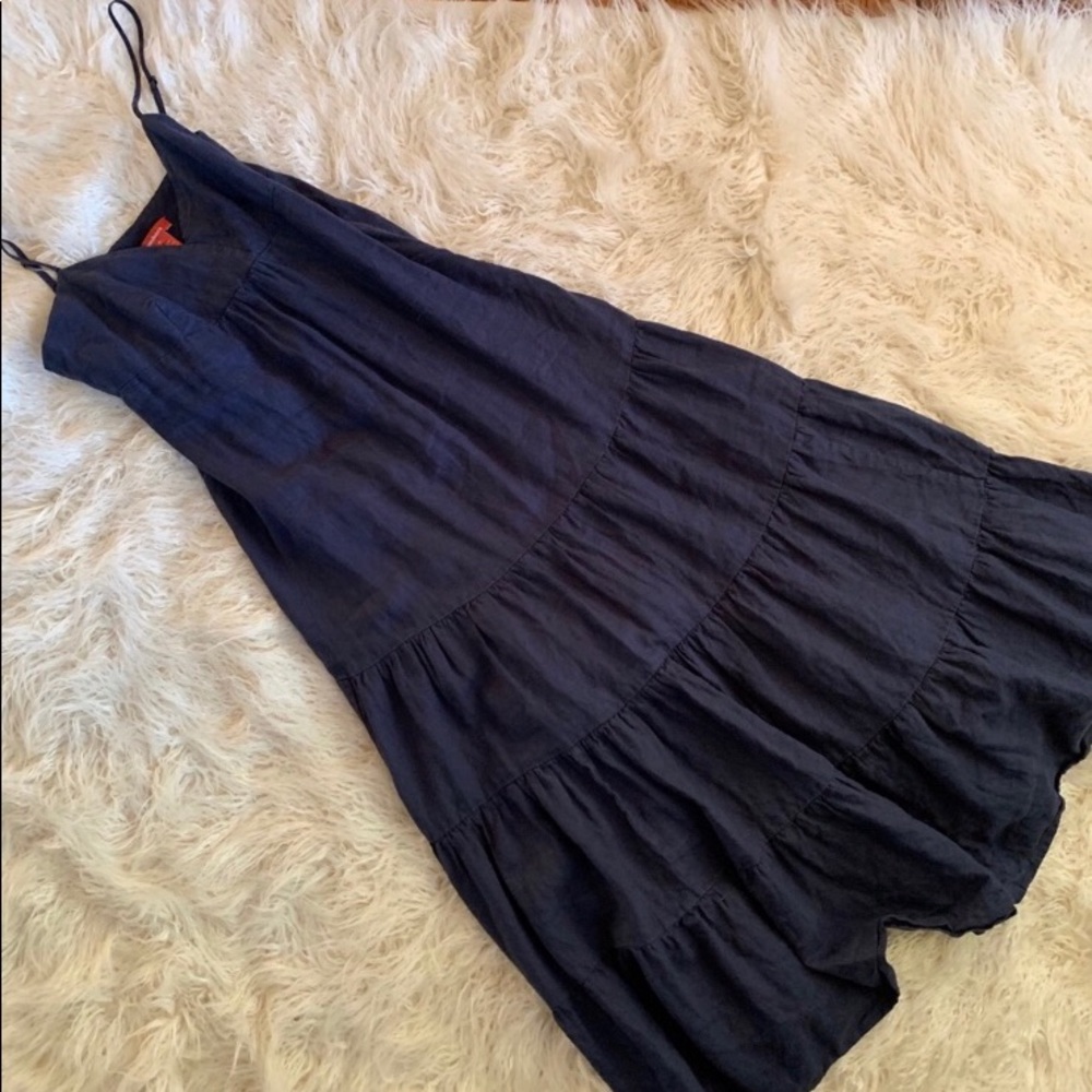 🌸 Sale 🌸Sundance 100% Linen Maxi Ruffle Dress